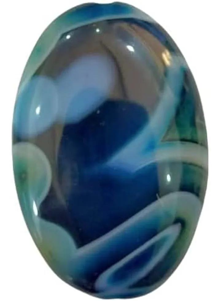 Natural Blue Agate Loose Gemstone