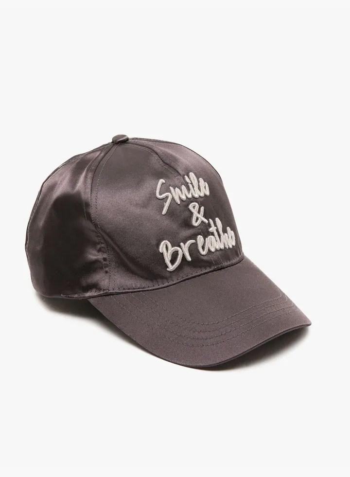 Letter Embellished Hat