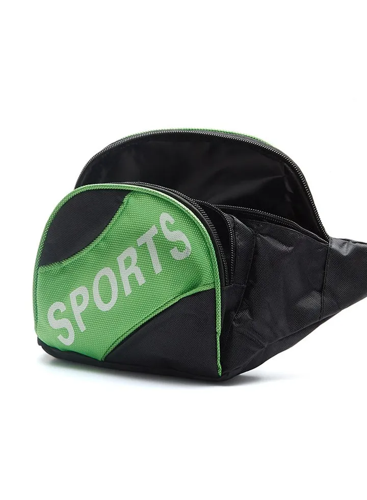 Sports Waist Belt Bag Black/Green