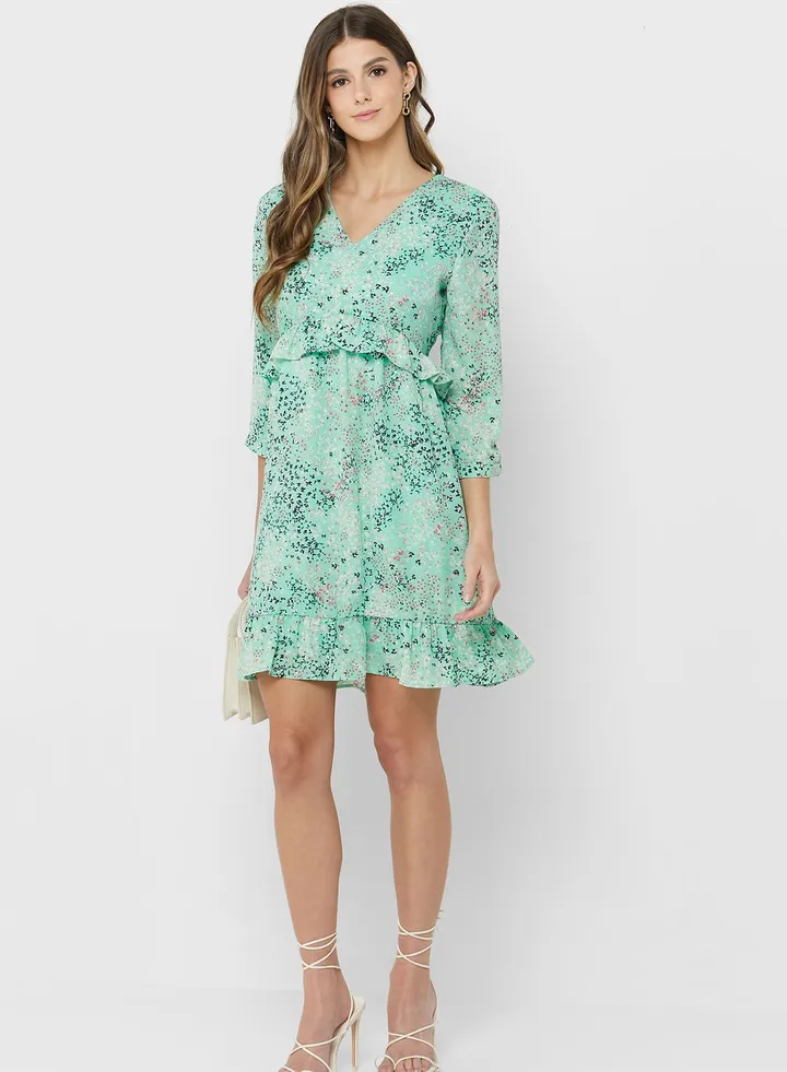Ditsy Print Dress