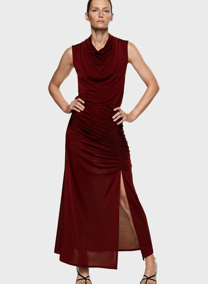Draped Pencil Skirt