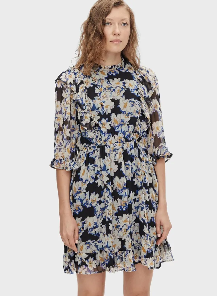 Floral Print Skater Dress