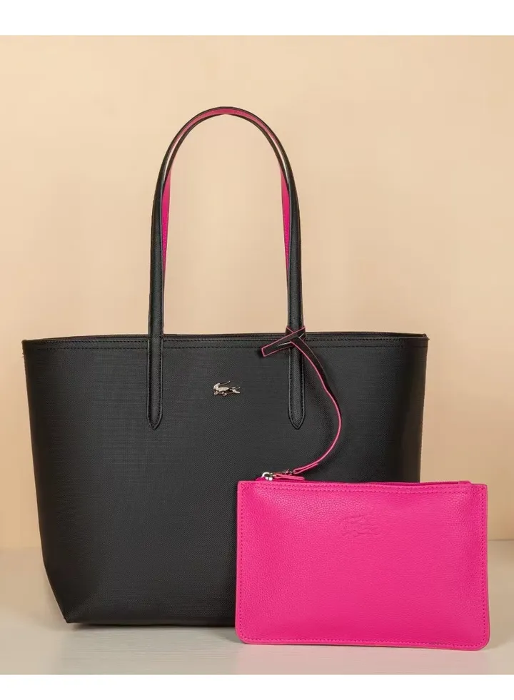 Lacoste Women's Anna Reversible Bicolour Tote Bag, NF2142AA Shopping Bag for Women