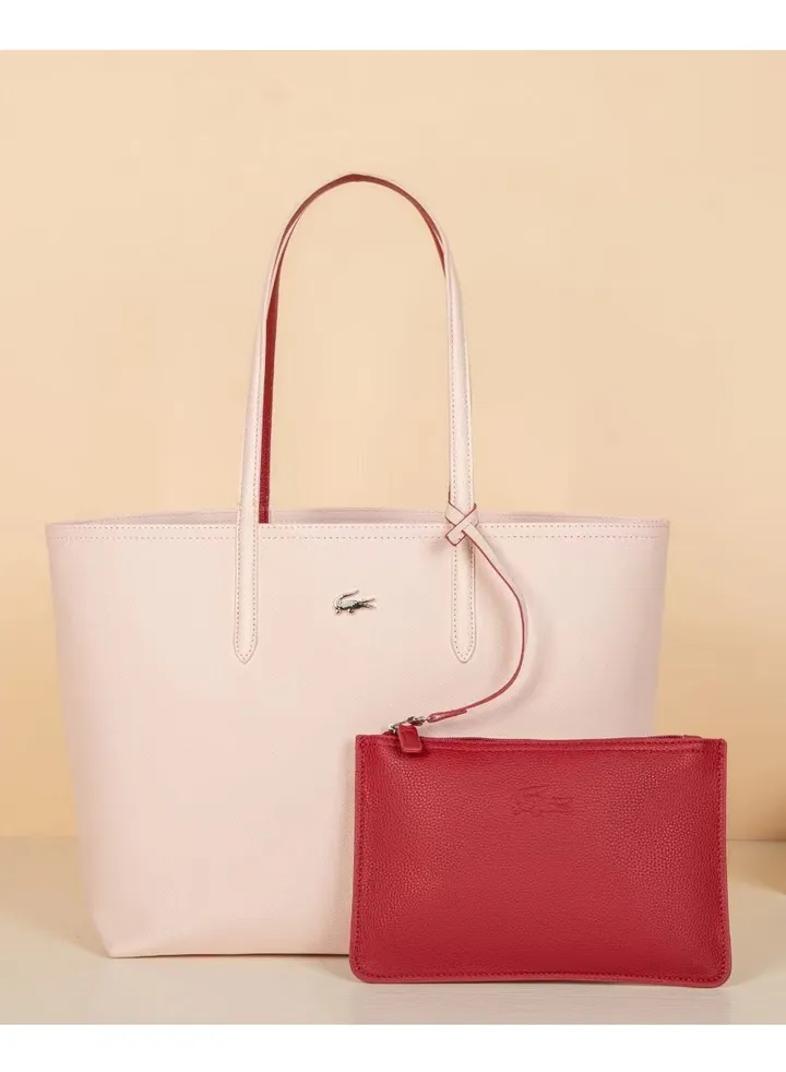 Lacoste Women's Anna Reversible Bicolour Tote Bag, NF2142AA Shopping Bag for Women
