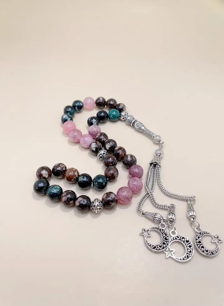 33 Natural Jade Prayer Beads/Tasbih/10mm