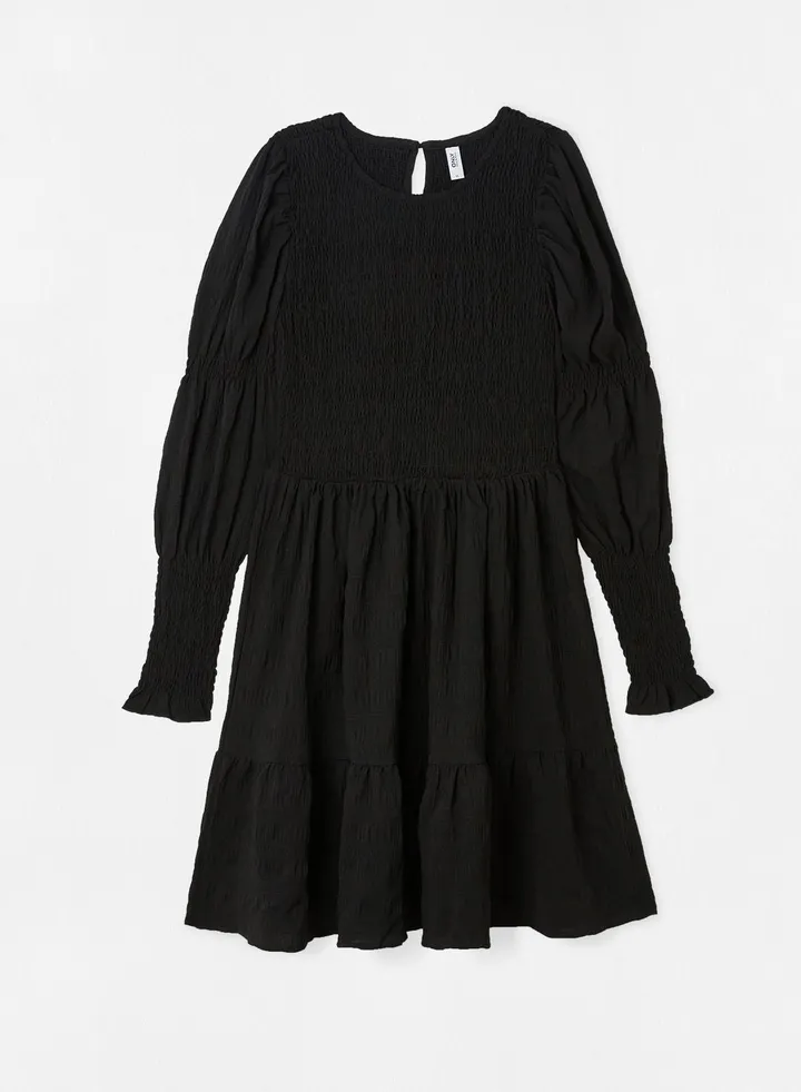 Long Sleeve Smocked Dress