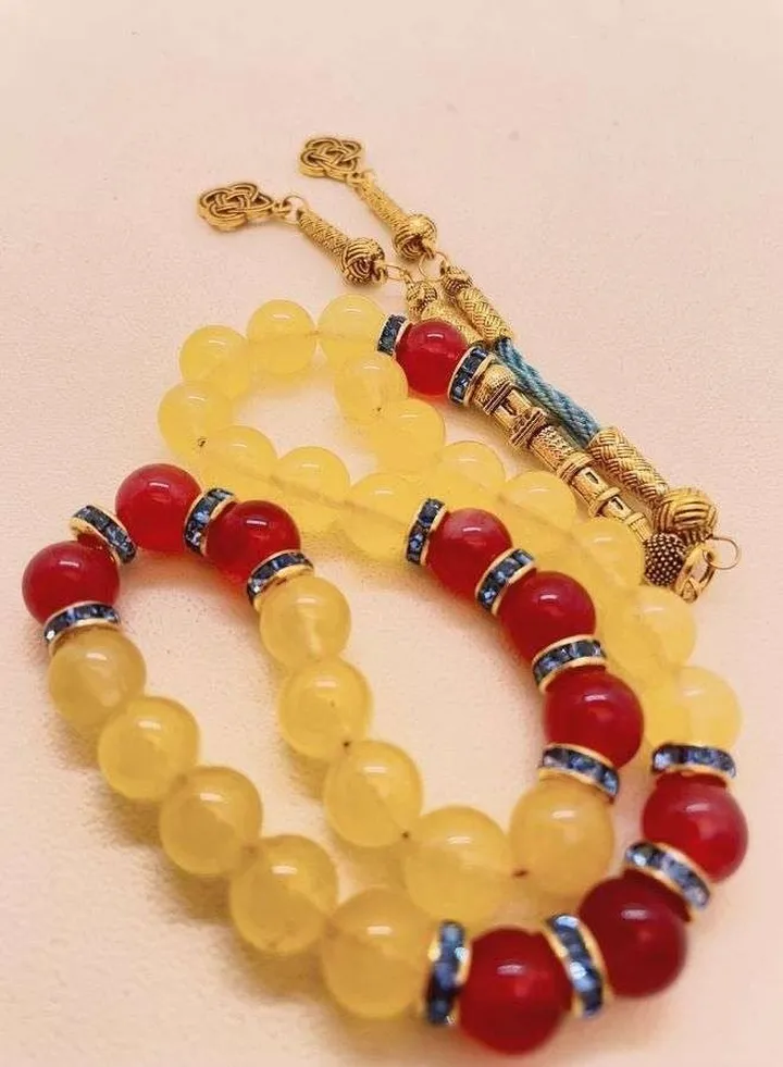 33 Natural Jade Prayer Beads/Tasbih/10mm