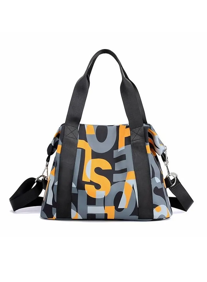 Nylon Tote With Letter Large Capacity For Shoulder Bag Handbag Crossbody Travel Bag