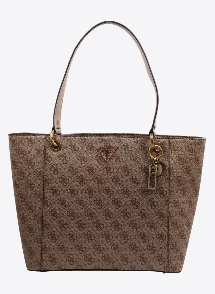 Guess women's shoulder shopper tote bag noelle 4g logo