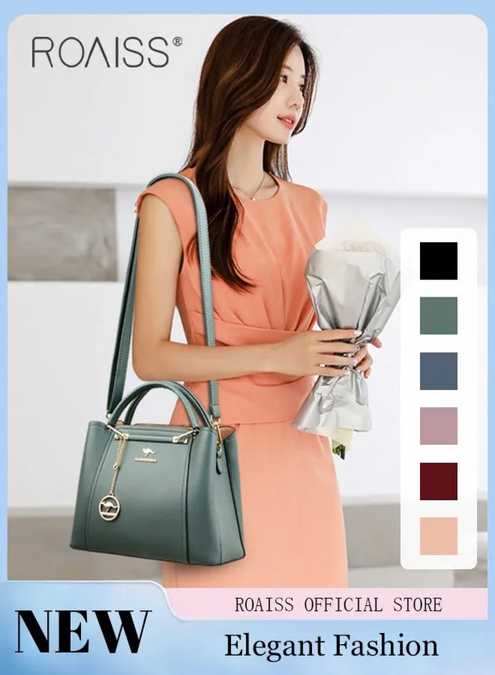 Leather Women Shoulder Bag Women's Handbag Elegant Patent Leather Bag Waterproof Handbag Shoulder Bag Women Large Capacity Bag
