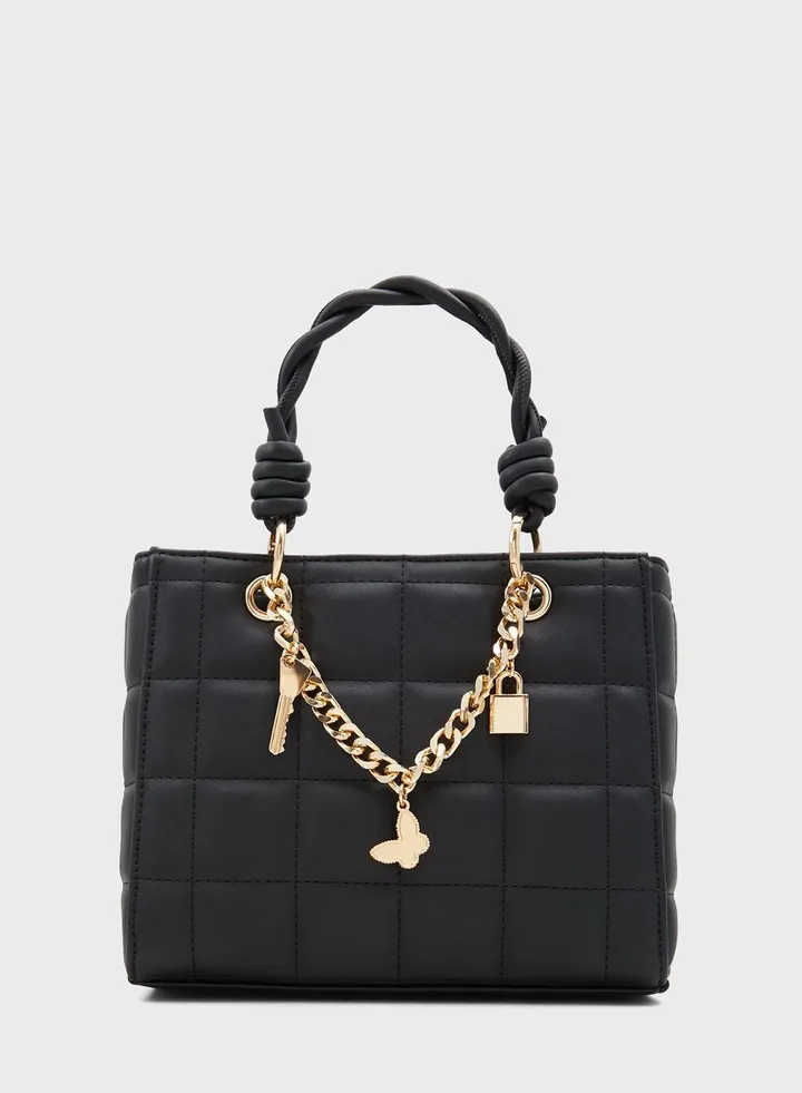Howitiss Top Handle Chain Detail Tote