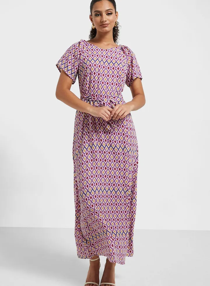 Tiered Floral Dress