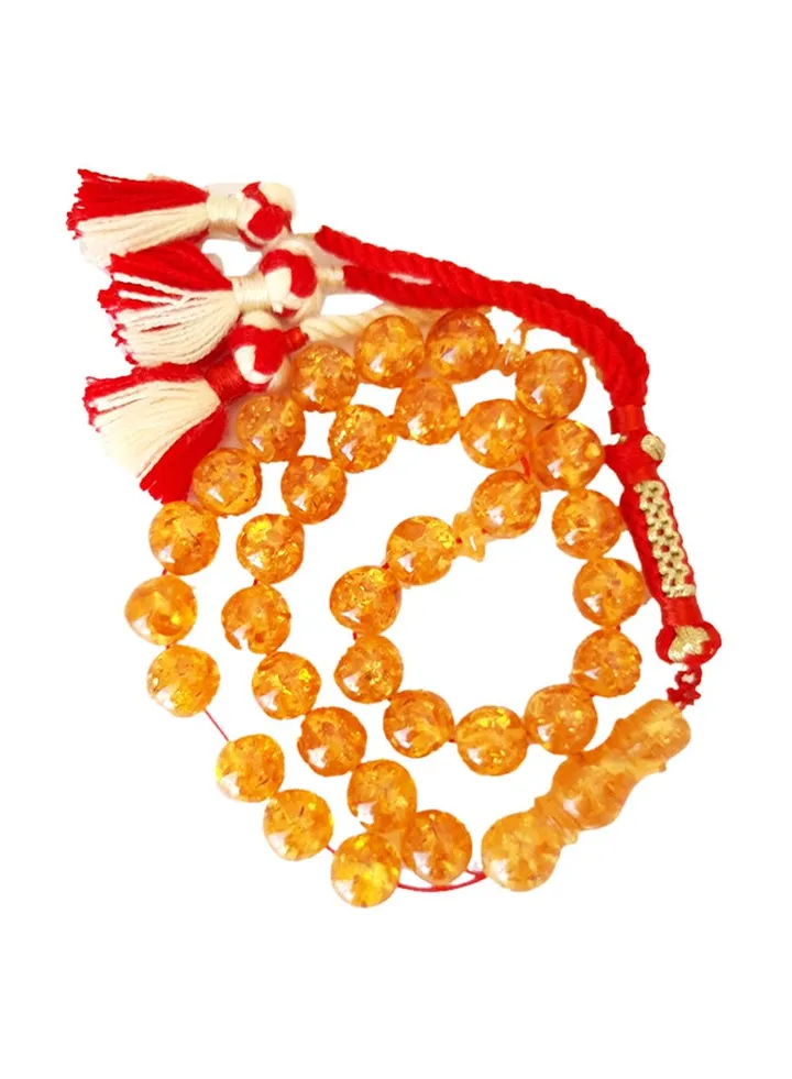 Natural Sunshine Amber Sand Prayer Beads