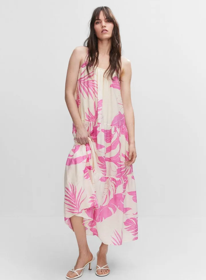 Tiered Strap Detail Dress