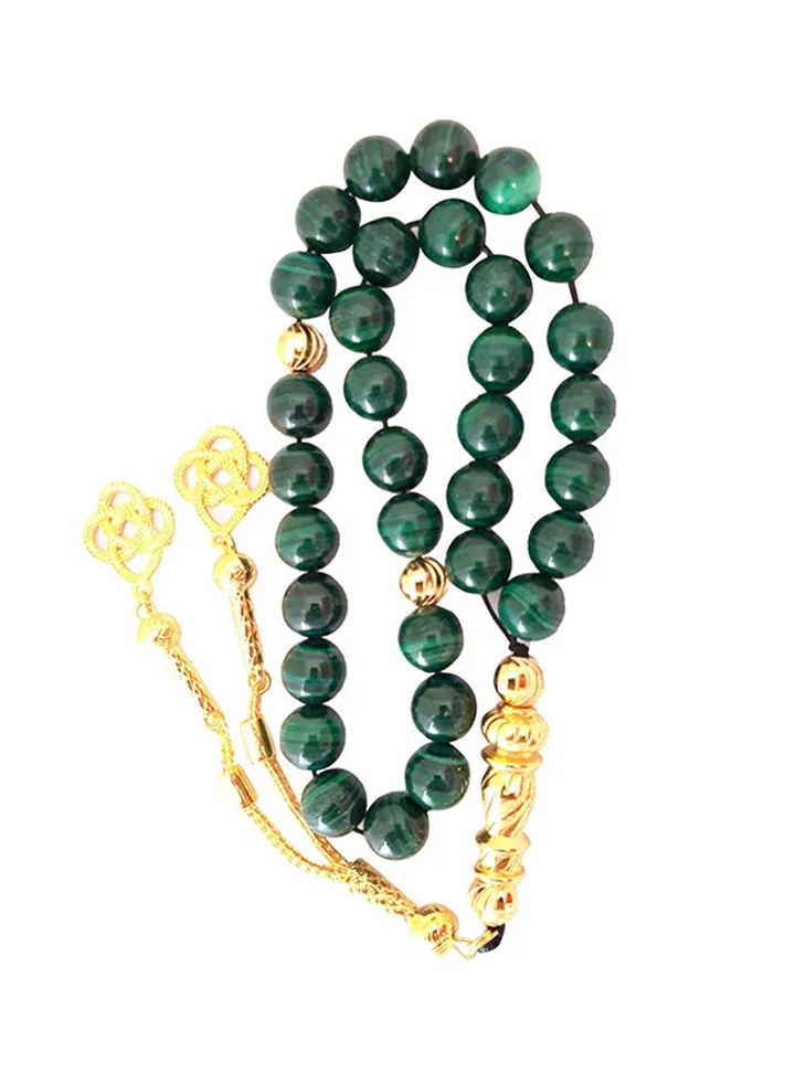 Natural Malakite Prayer Beads