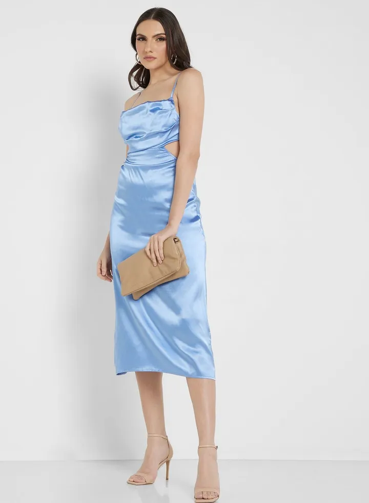 Cowl Neck Slip Dress