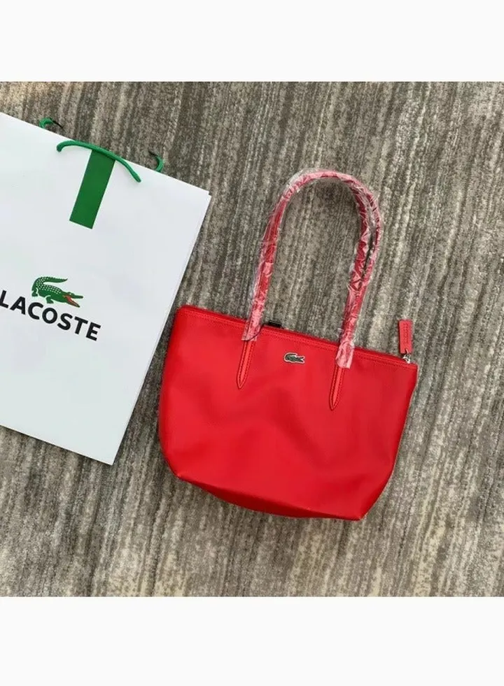 LACOSTE fashion ladies underarm tote tote bag red
