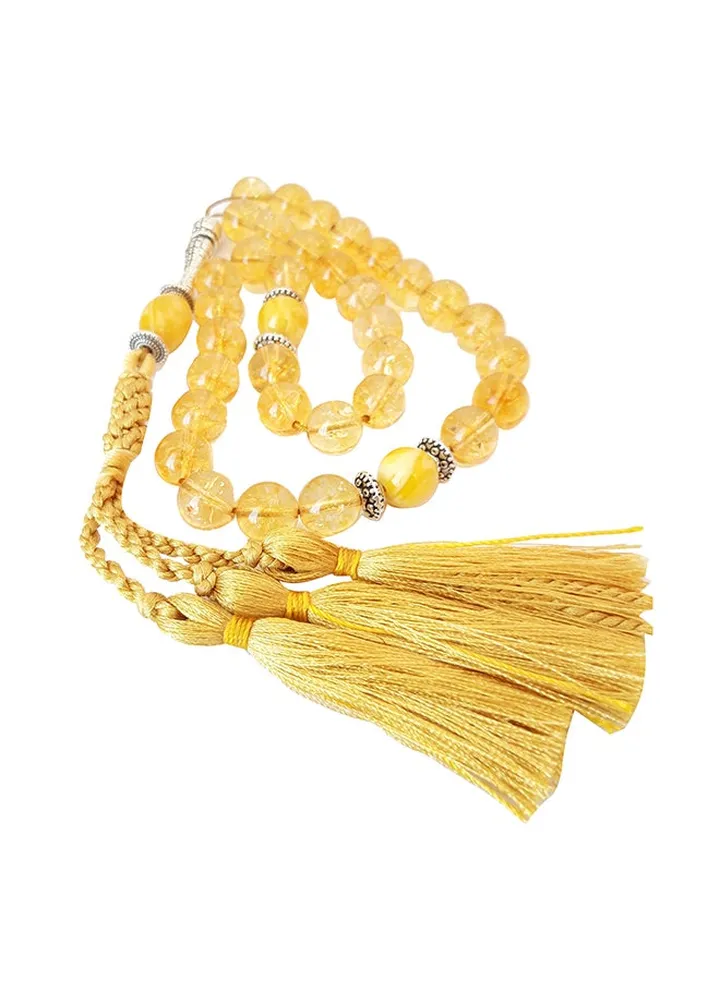 Natural Citrine Gemstone Rosary Prayer Beads