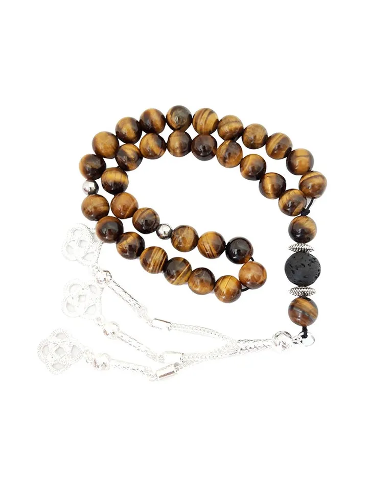 Natural Carrot Amber Sand Prayer Beads
