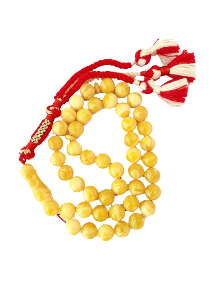 Natural Amber Sand Seeds Prayer Beads