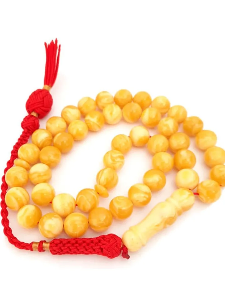 Natural Amber Sand Sunshine Prayer Beads