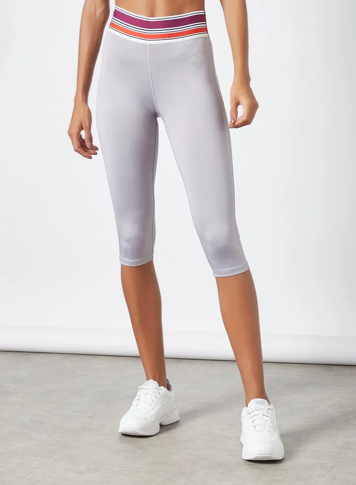 Activewear Capri Tights Lilac Grey