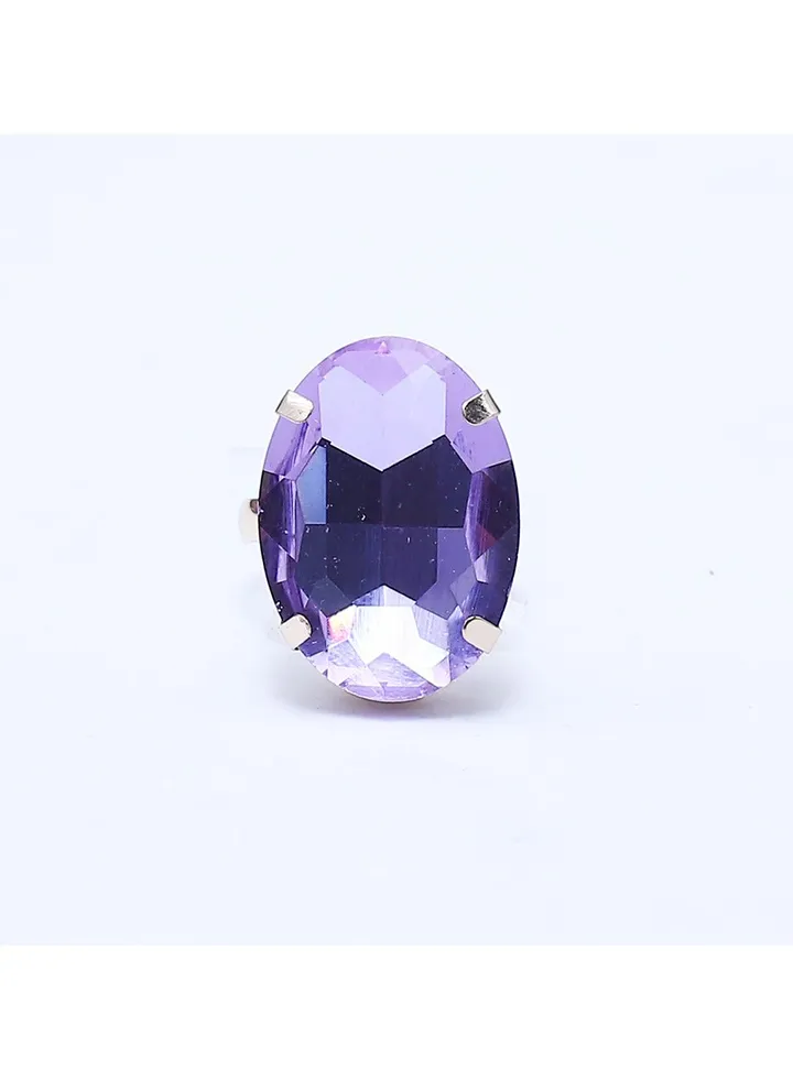 Glass Stretchable Earing Fluffy Women's Accessories-Violet