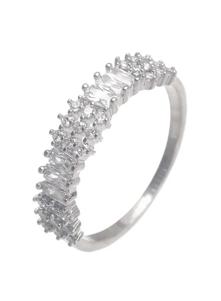 Silver Zircon Ring