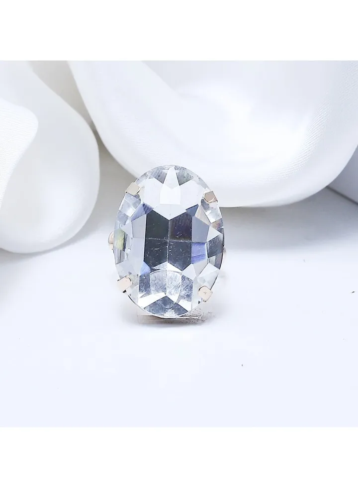 Glass Stretchable Earing Fluffy Women's Accessories-transparent