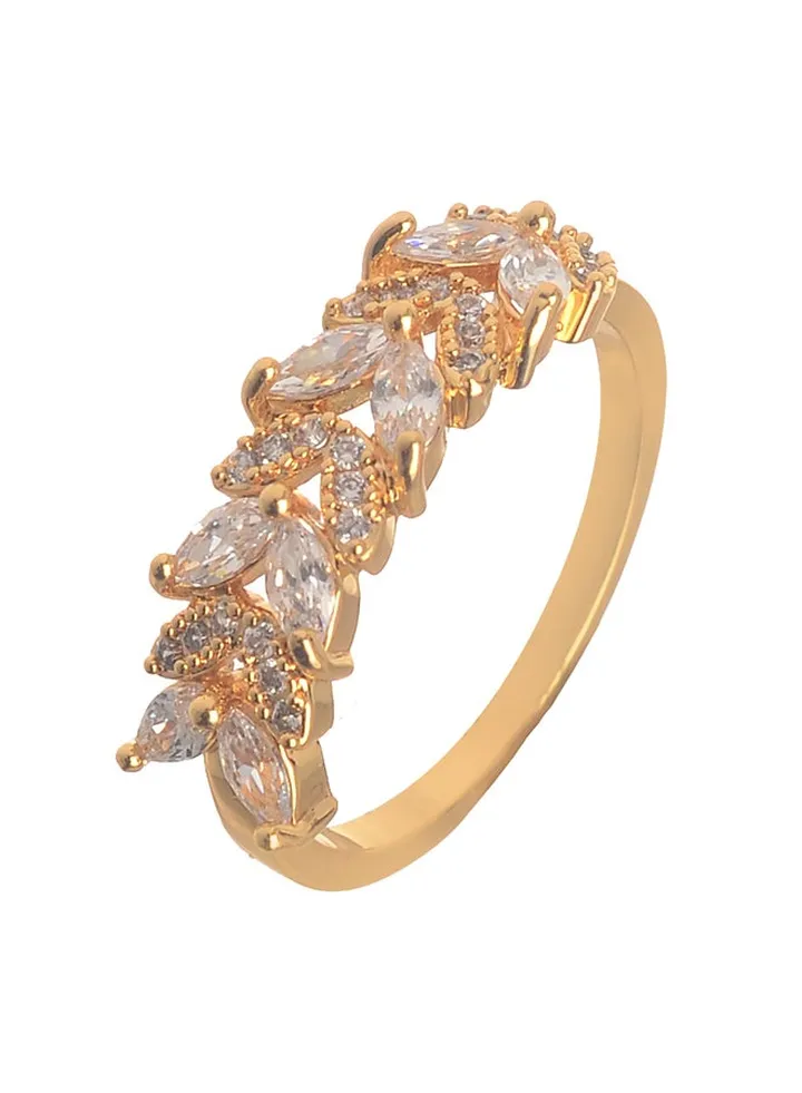 Gold Zircon Ring