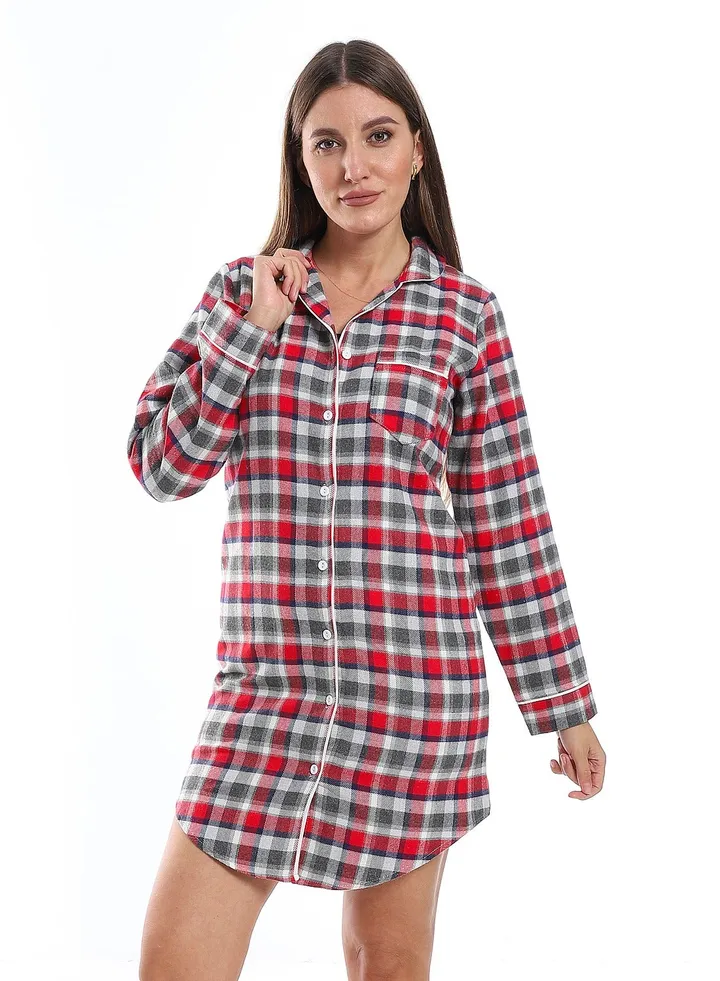 Winter long sleeve sleep shirt