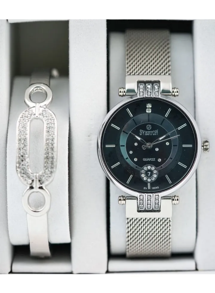 Sveston Womens Stainless Steel Set Watch SV 18405