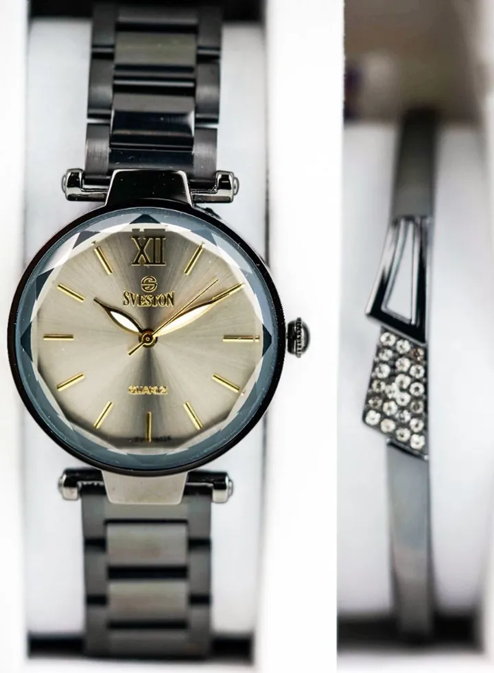 Sveston Womens Stainless Steel Set Watch SV 19026