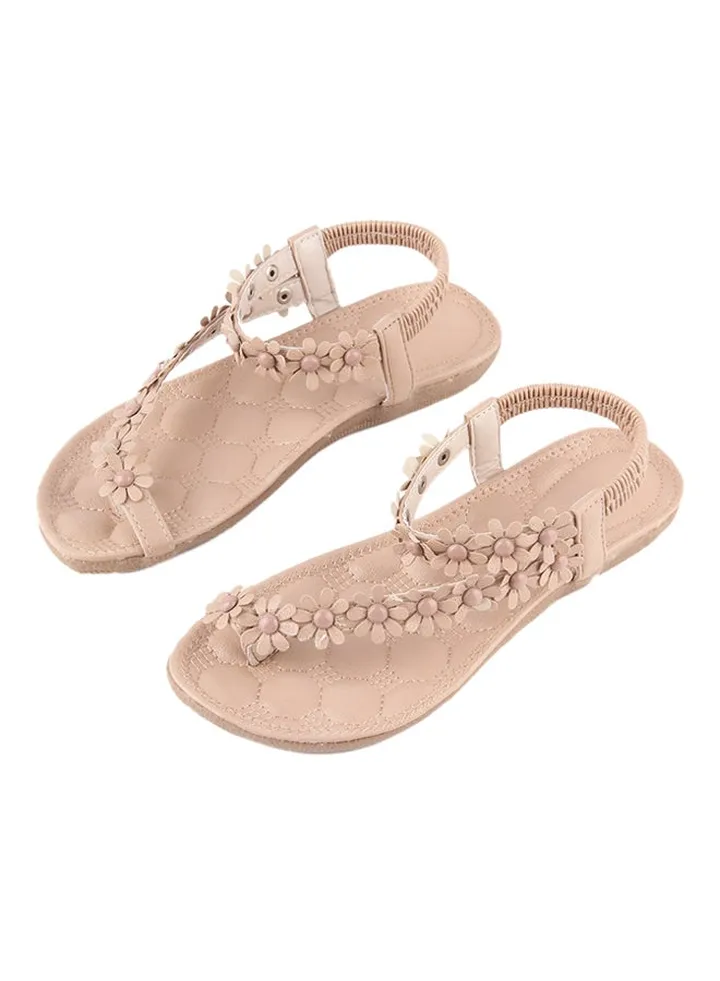 Floral Casual Sandal Pink