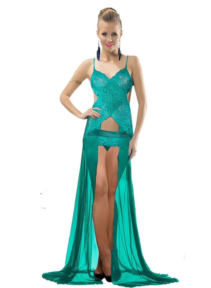 Long lingerie nightgown