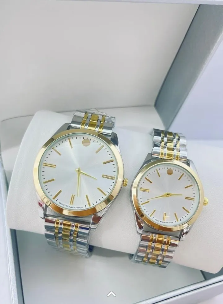 Stylish Wrist Watch Luxury Stainless Steel Belt Waterproof Date Clock Crystal Women Men Couple Quartz Watches