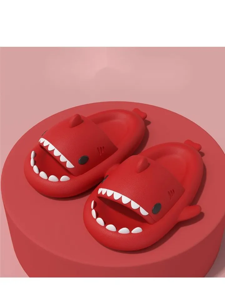 Shark Family Slippers Cartoon Slippers At Home