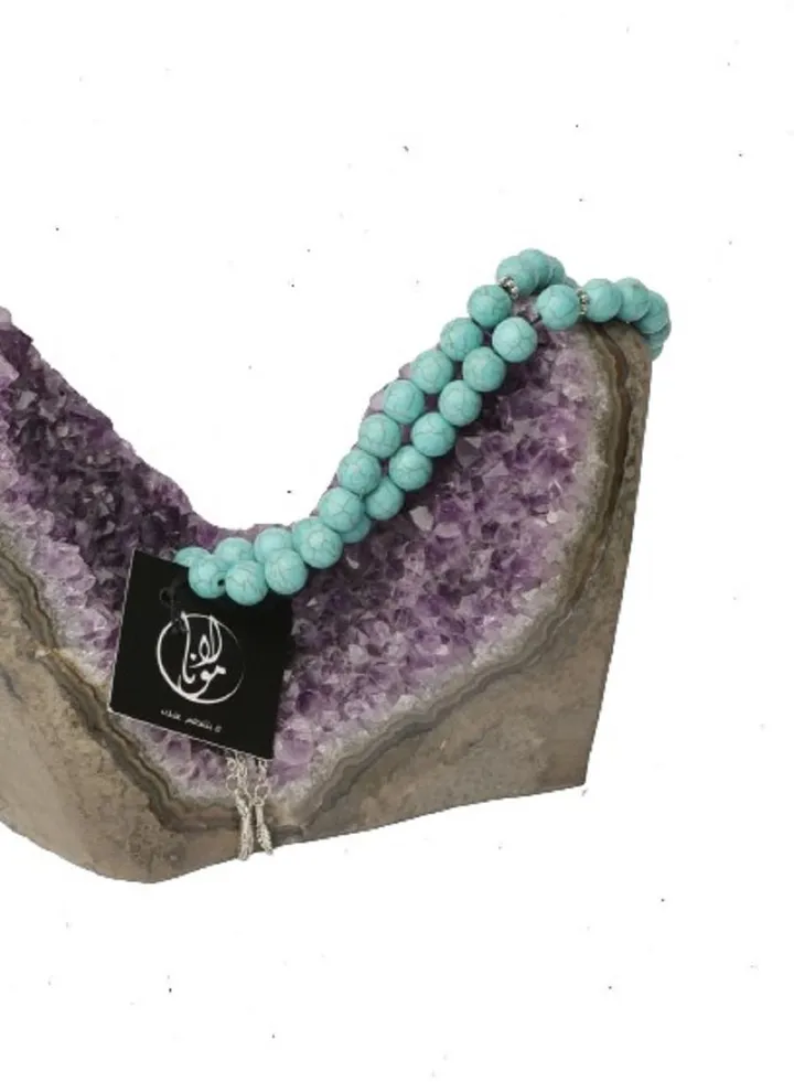 brayer beads Rosary Fayrouz Blue Size 33 Beads 10 Mm