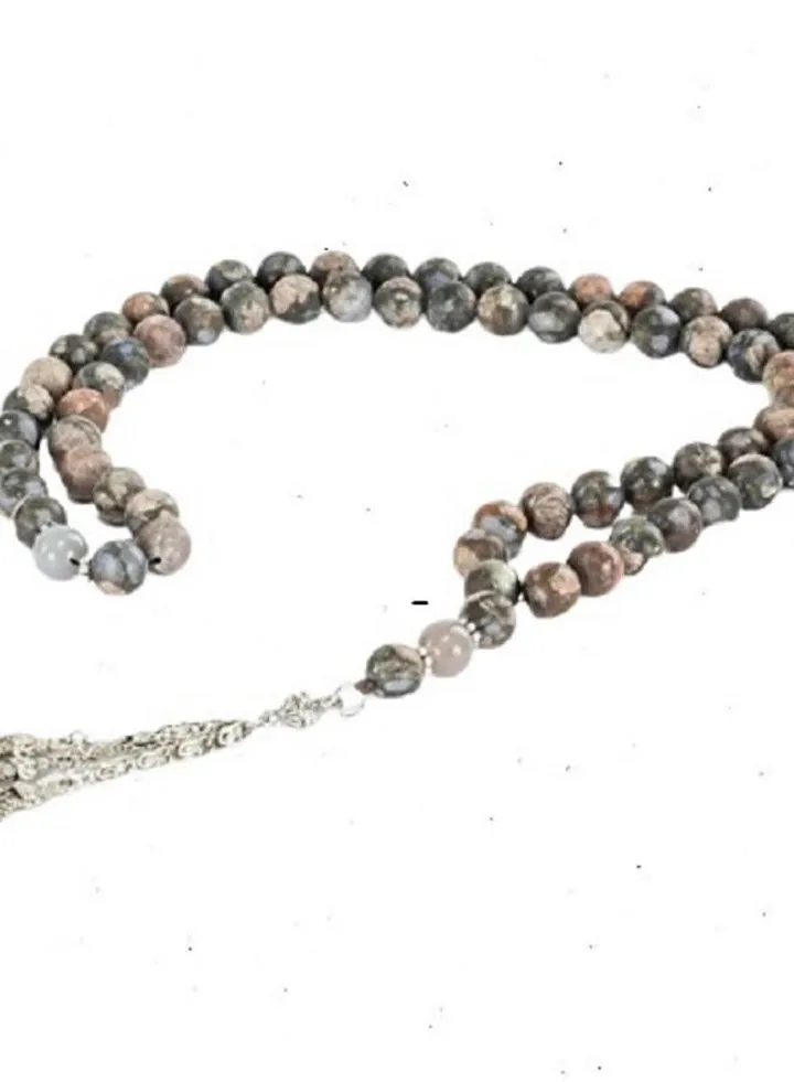 black jasper rosary 66 beads | Mawlana rosaries Store
