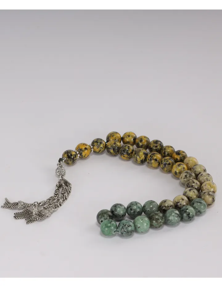 brayer beads african jasper rosary 33 beads | Mawlana rosaries Store