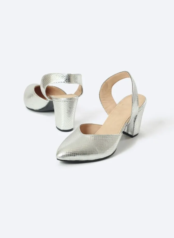 Shoes Heels Open Snake Leather