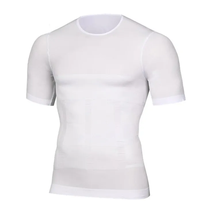 Plain Slimming Undershirt White