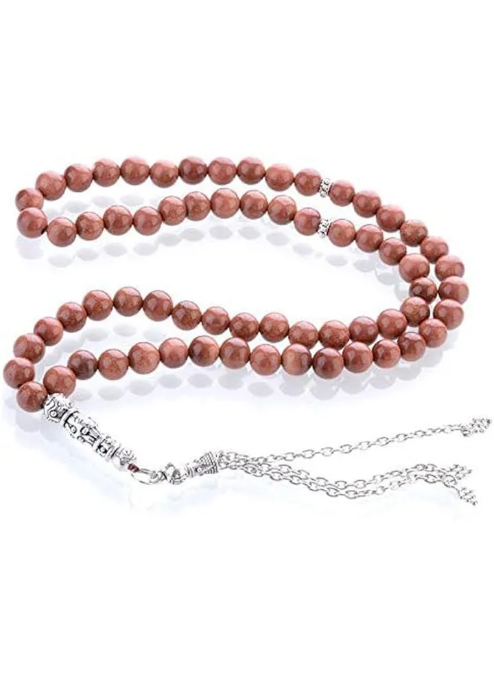 Men'S Sub-028 Rosary With Sen Stone (Brown)
