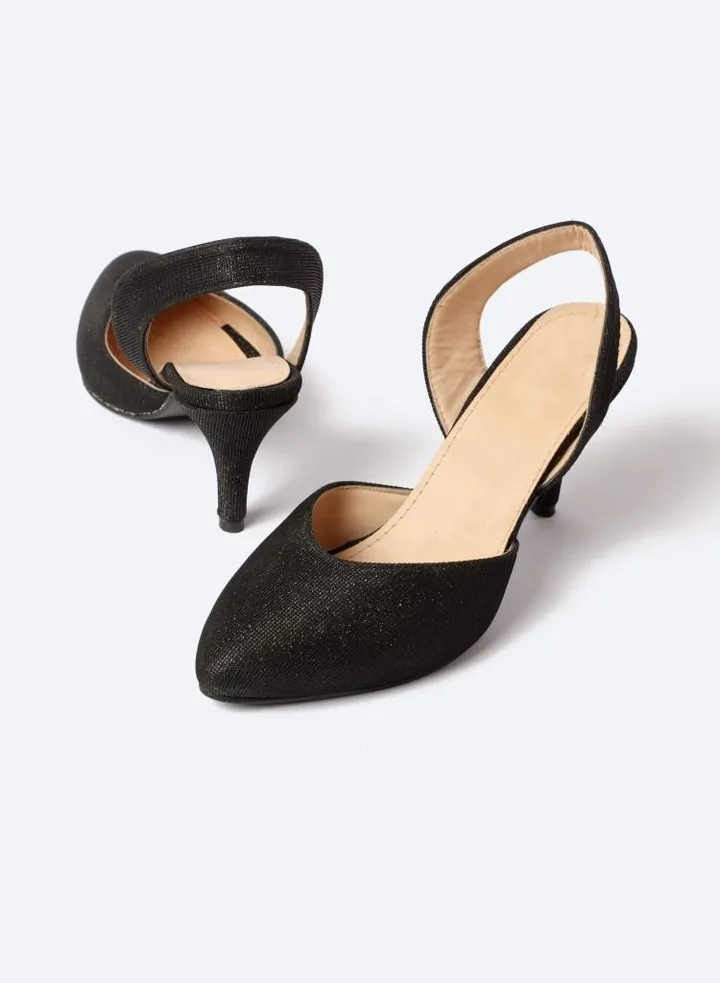 Shimmering Fabrice Open-Toed Heeled Shoes, 7cm Thin Heels