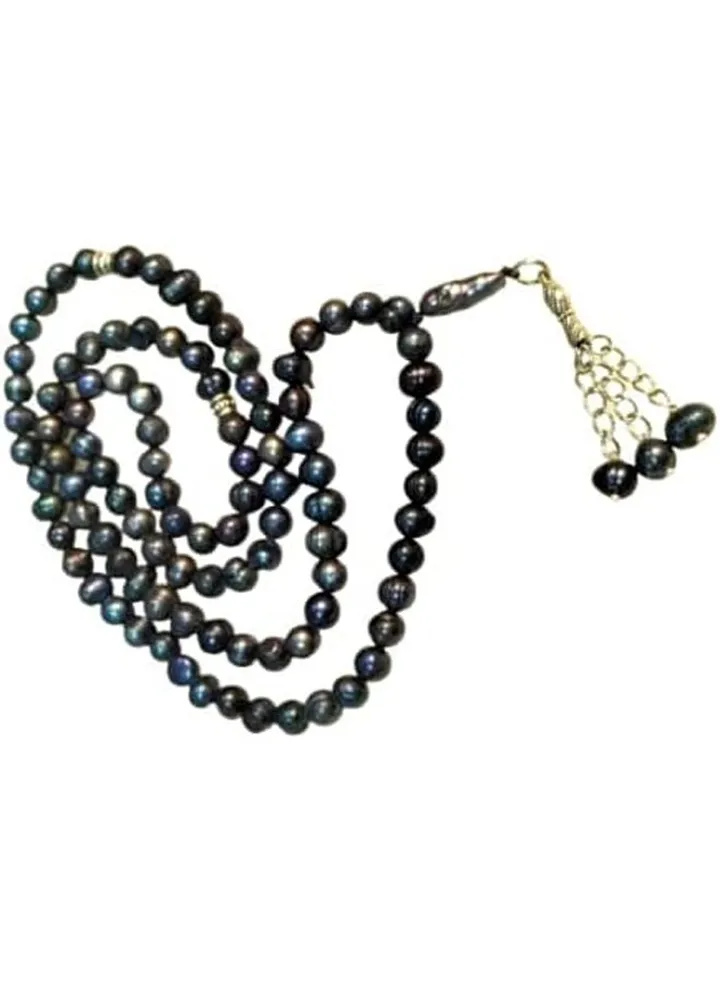 Real Natural Black Pearls 99 Beads Rosary