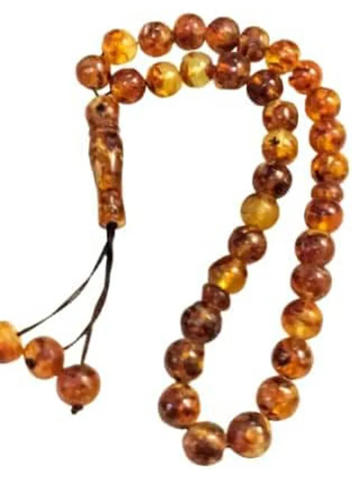 Real Natural German Amber 33 Beads Rosary