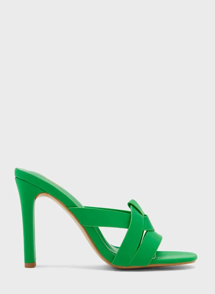 Interwoven Detail Mule Sandal