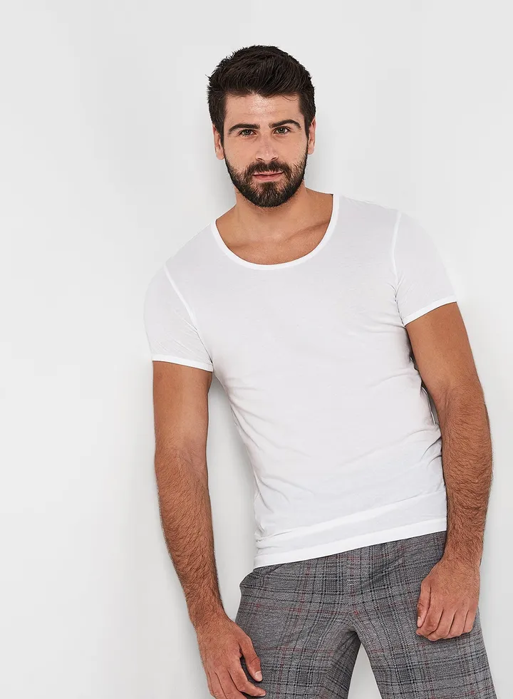 2 Pack Cotton Vest White