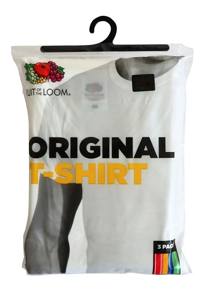 Mens Undershirt 3pc Crew Neck Original