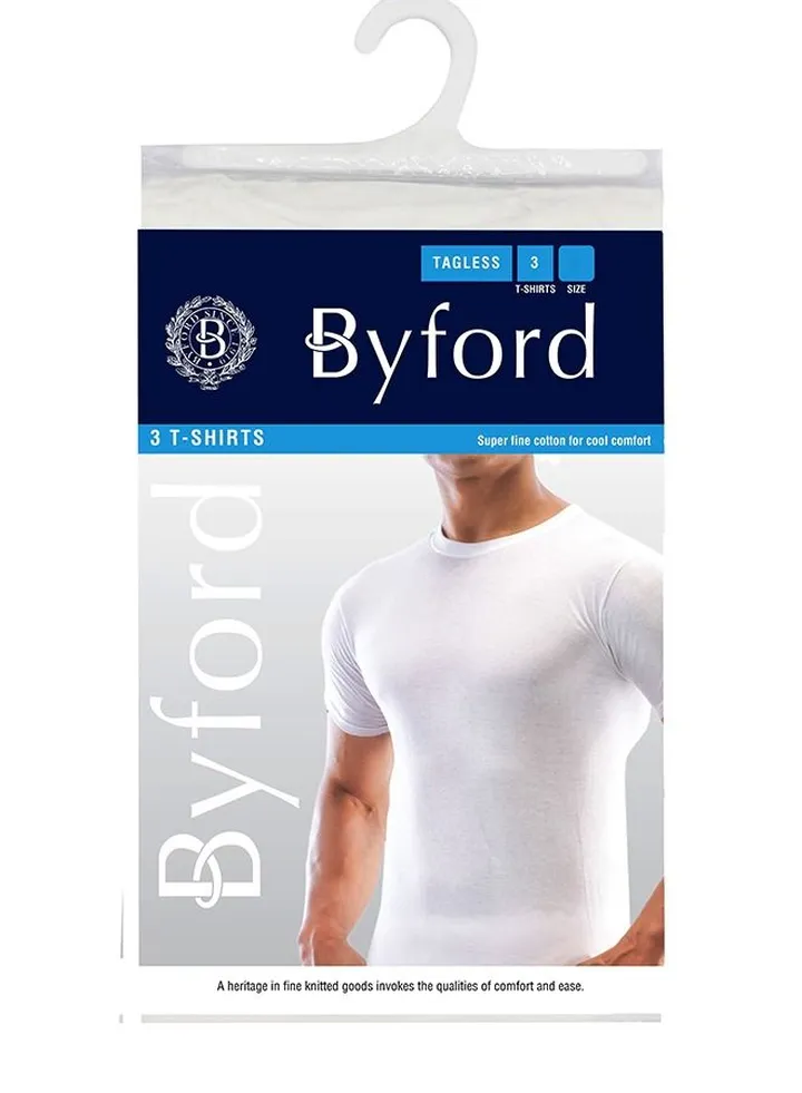 Mens Undershirt Crew Neck Short Sleeve 3pc